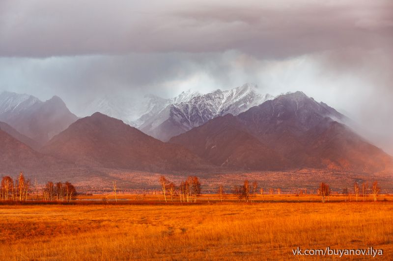 Закат в Саянах фото превью
