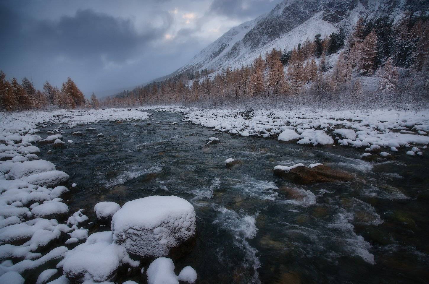 алтай, горы, осень, актру, Владимир Ляпин