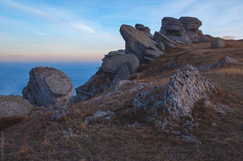 autumn, russia, sea, sunset, mountains, color, nature, sky, море, осень, горы, crimea, россия, крым *** фото превью