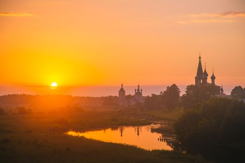 Утром на речке