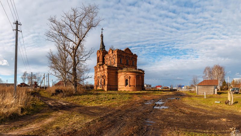 Церковь Николая Чудотворца в с. Алкужинские Борки Тамбовской области. фото превью