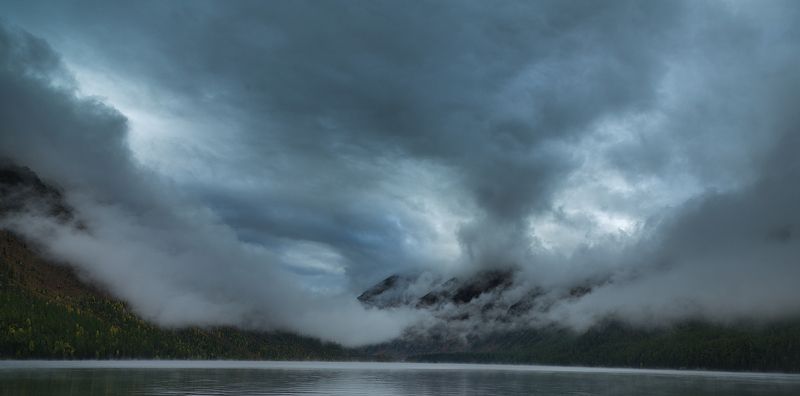 Утро на Мультинском озере фото превью