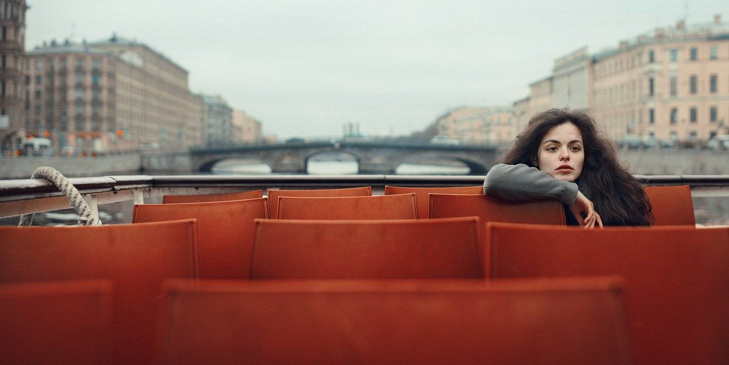 girl, spb, saint-petersburg, boat, water, portrait, Роман Филиппов