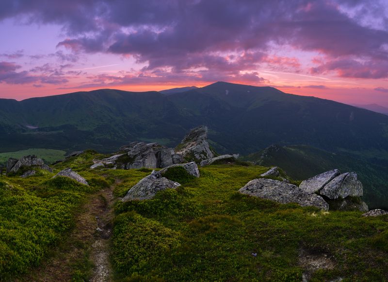 карпаты, черногорский хребет, гора ушастый камень, гора мунчель *** фото превью