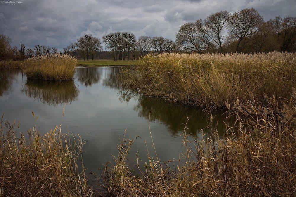 пейзаж,природа,осень,водоем,небо,, Taras