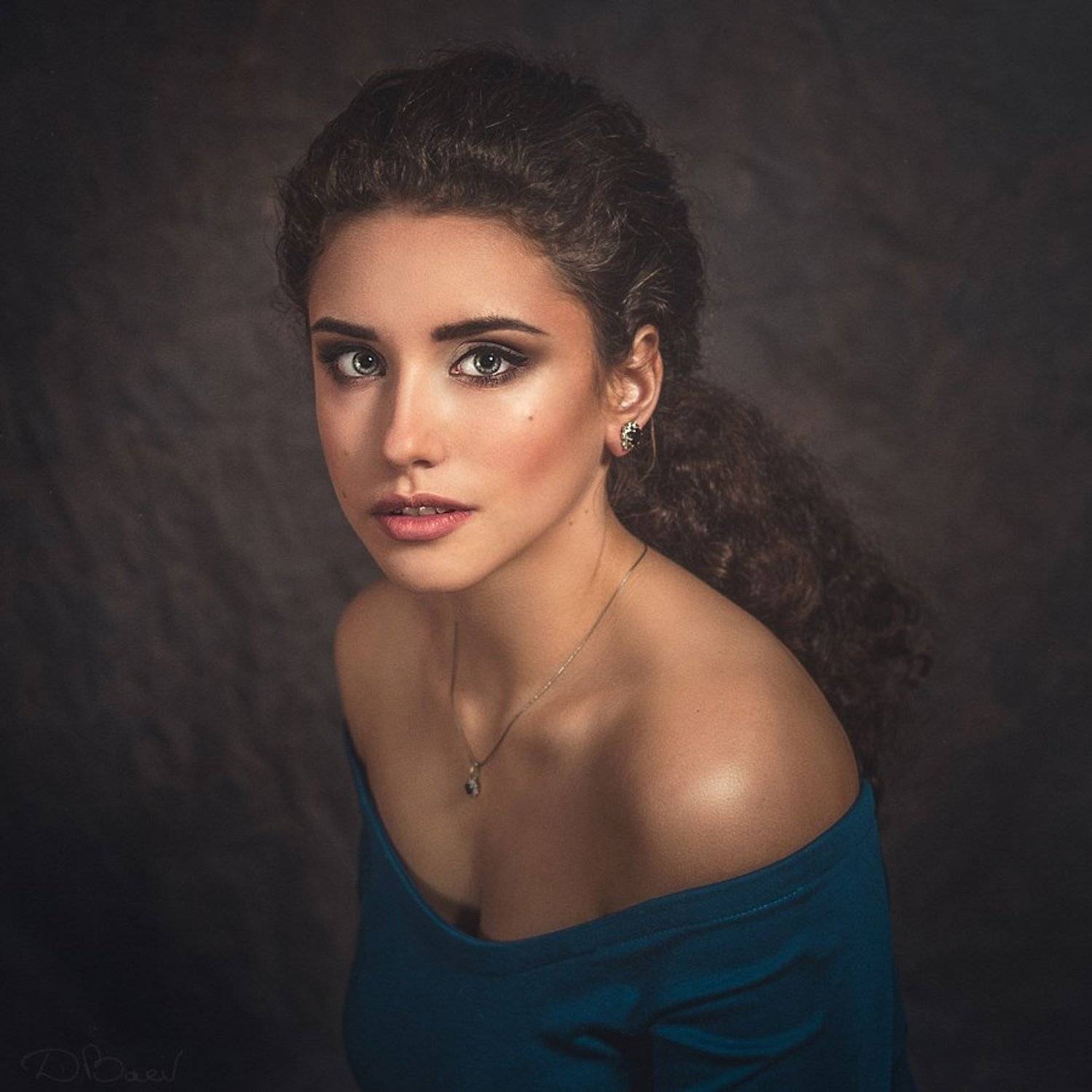 портрет, студия, монохром, Дмитрий Баев