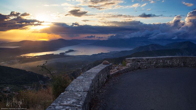 черногория, залив, закат, вечер, море, адриатика, монтенегро, пейзаж, представление, простор, свет, небо Тот самый день! фото превью