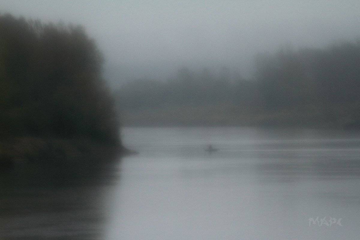 пейзаж октябрь река, Шангареев Марс
