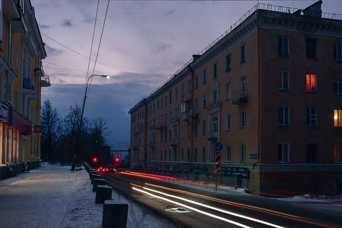 Однажды вечером в городе N...