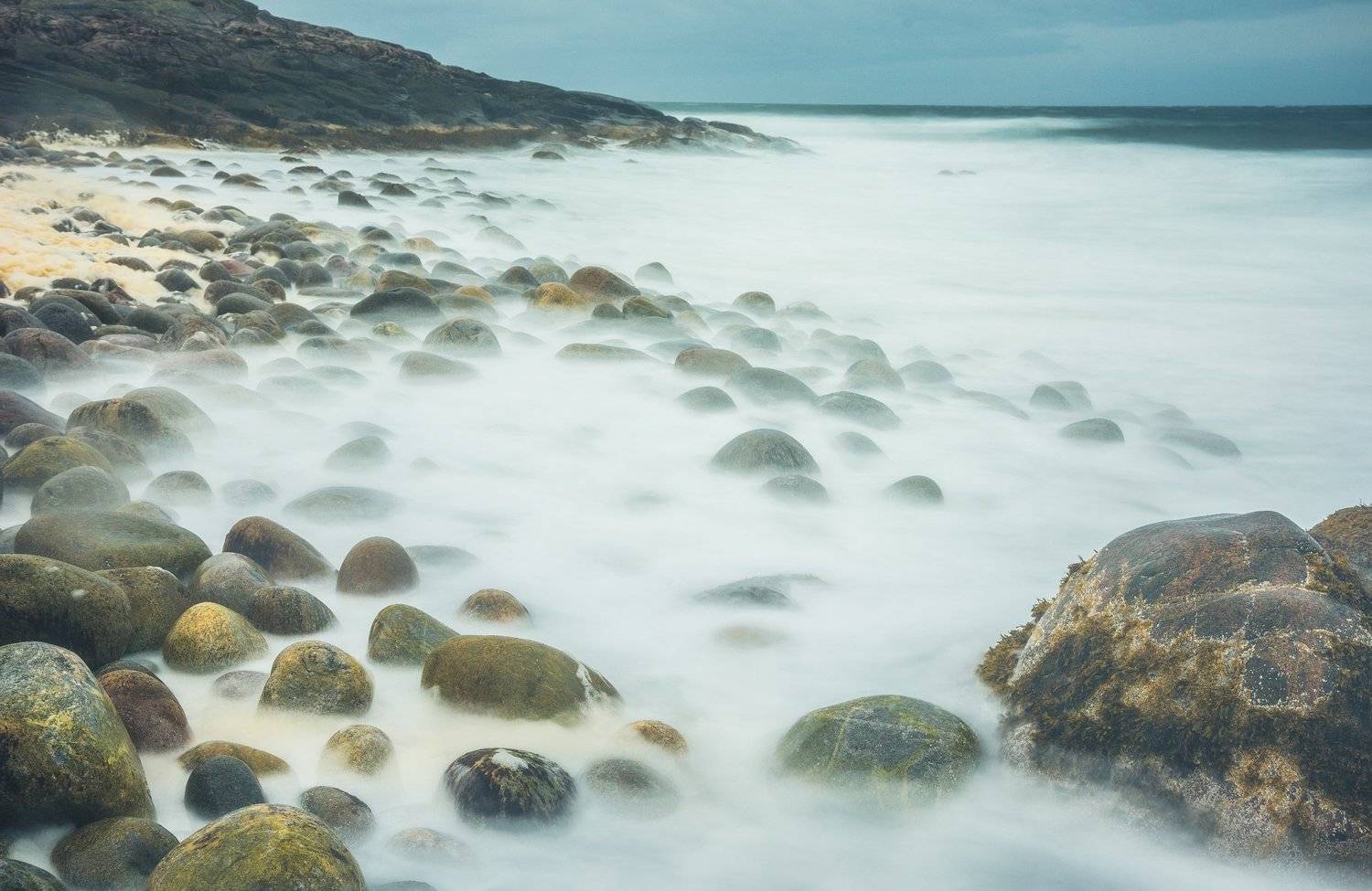 море, скалы, камни, волны, север, Дмитрий Иванов