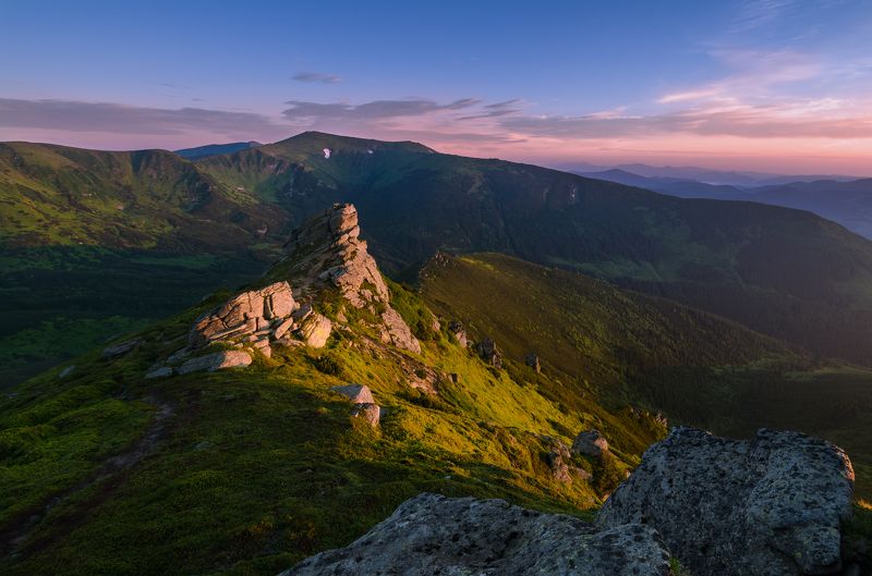 карпаты, черногорский хребет, гора ушастый камень, гора мунчель *** фото превью