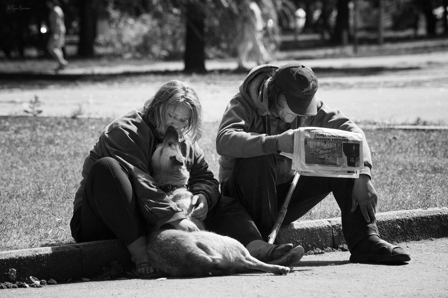 люди,собака,город,улица, Roma  Chitinskiy