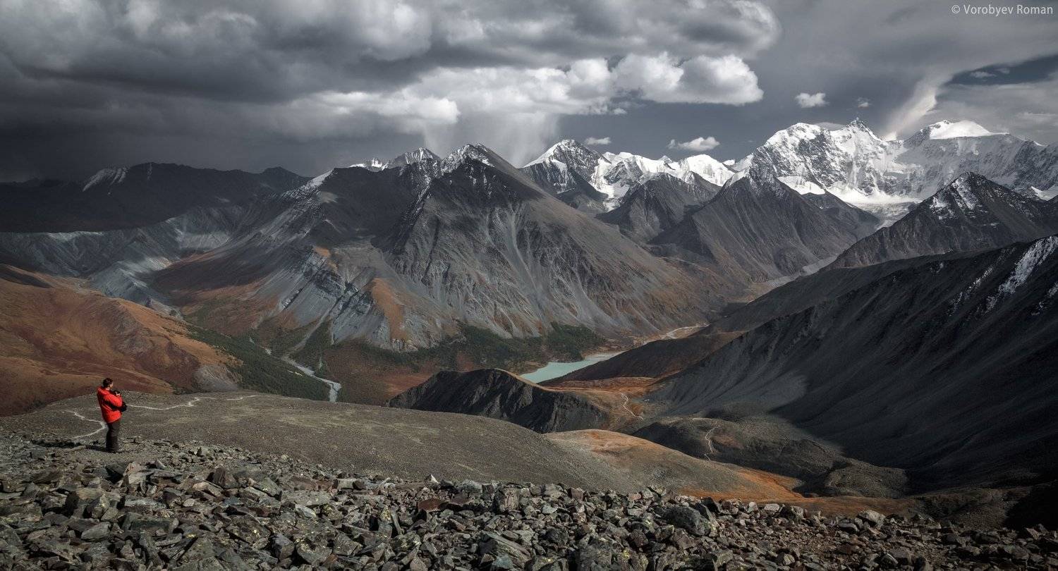 алтай, горы, снег, первый снег, горный алтай, осень, белуха, Roman Vorobyev