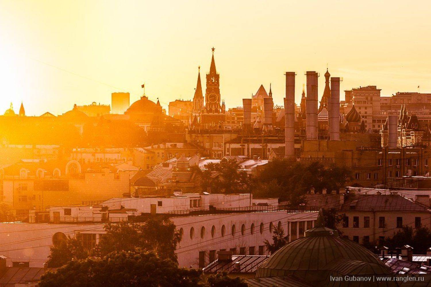 москва, закат, небо, кремль, крыши, городской, город, урбанизм, столица, прекрасный, вечер, лето, 2017, Иван Губанов
