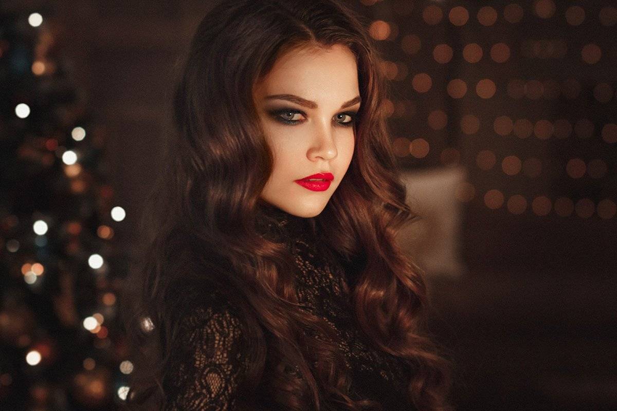 портрет, девушка, новыйгод, рождество, ночь, вечер, Антошина Татьяна