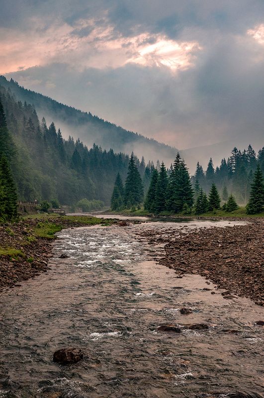 Горная речка фото превью