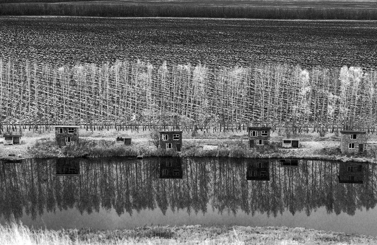 осень, отражение, озеро, Владислав Никишин