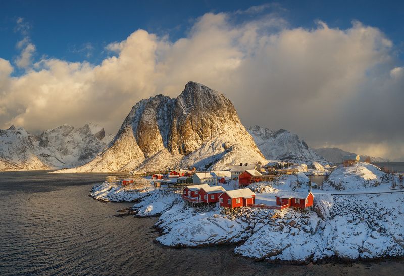 норвегия, лофотены, norway, lofoten, Полярный свет. фото превью