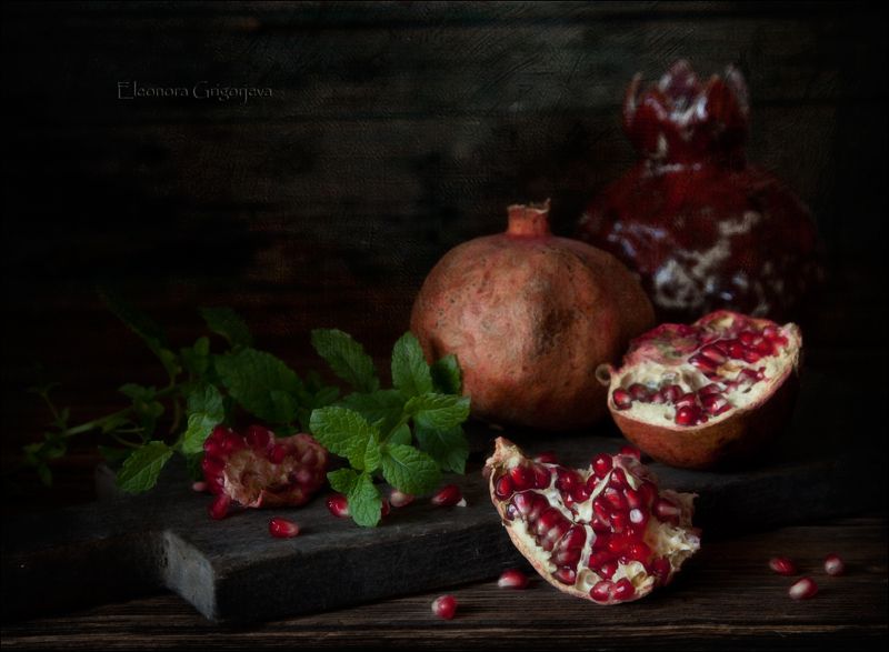 Натюрморт с гранатом фото превью