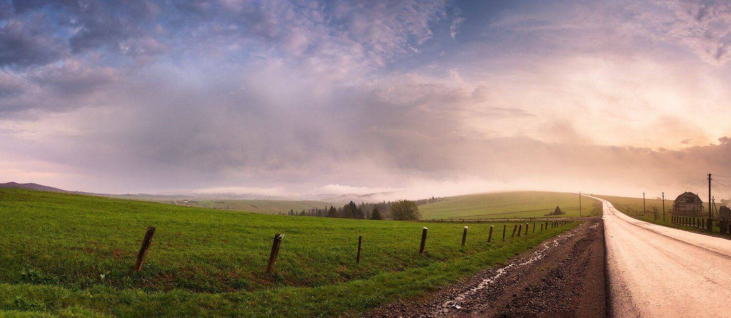 весна, дорога, карпаты, май, рассвет, туман, утро, Вейзе Максим