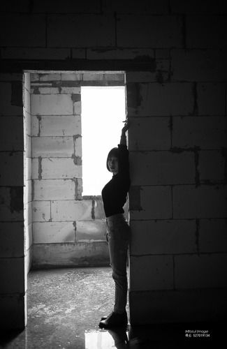 lonely with the wall
