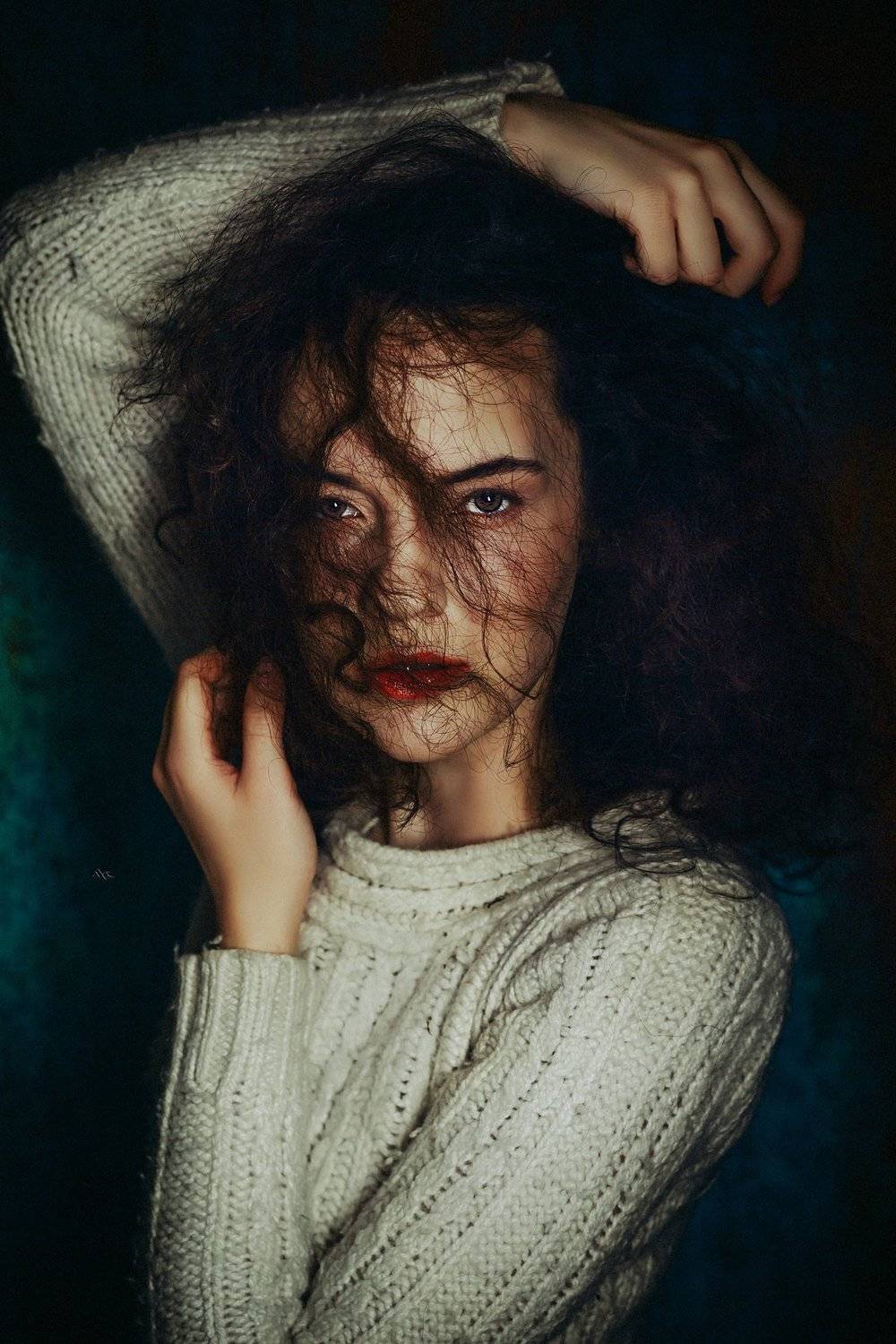 woman, portrait, studio, beauty, eyes, Руслан Болгов (Axe)