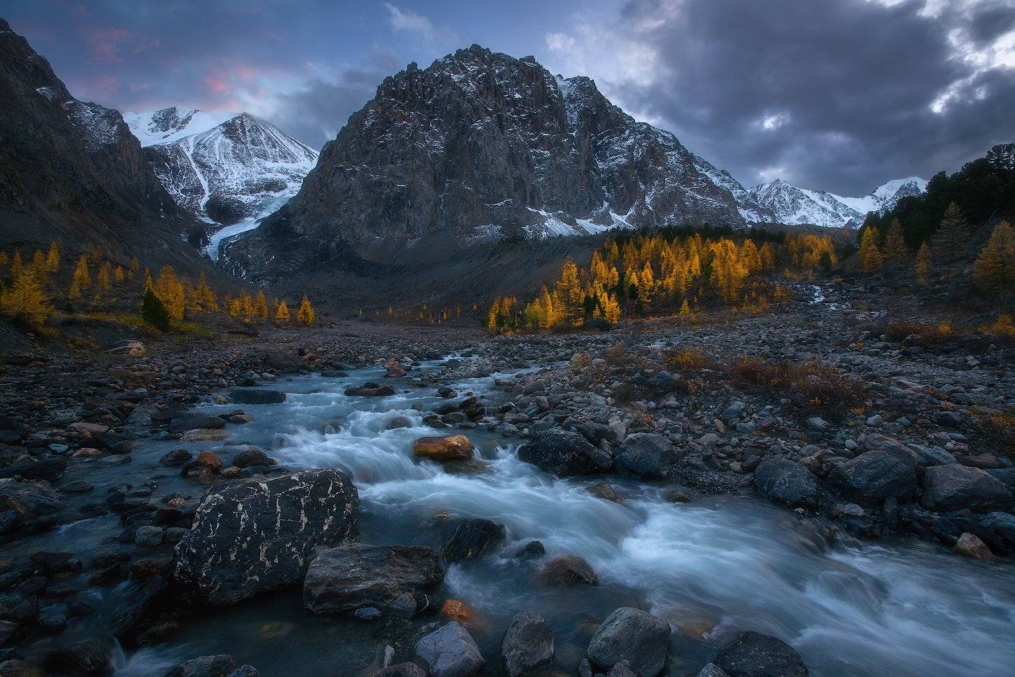 алтай, горы, осень, актру, Владимир Ляпин