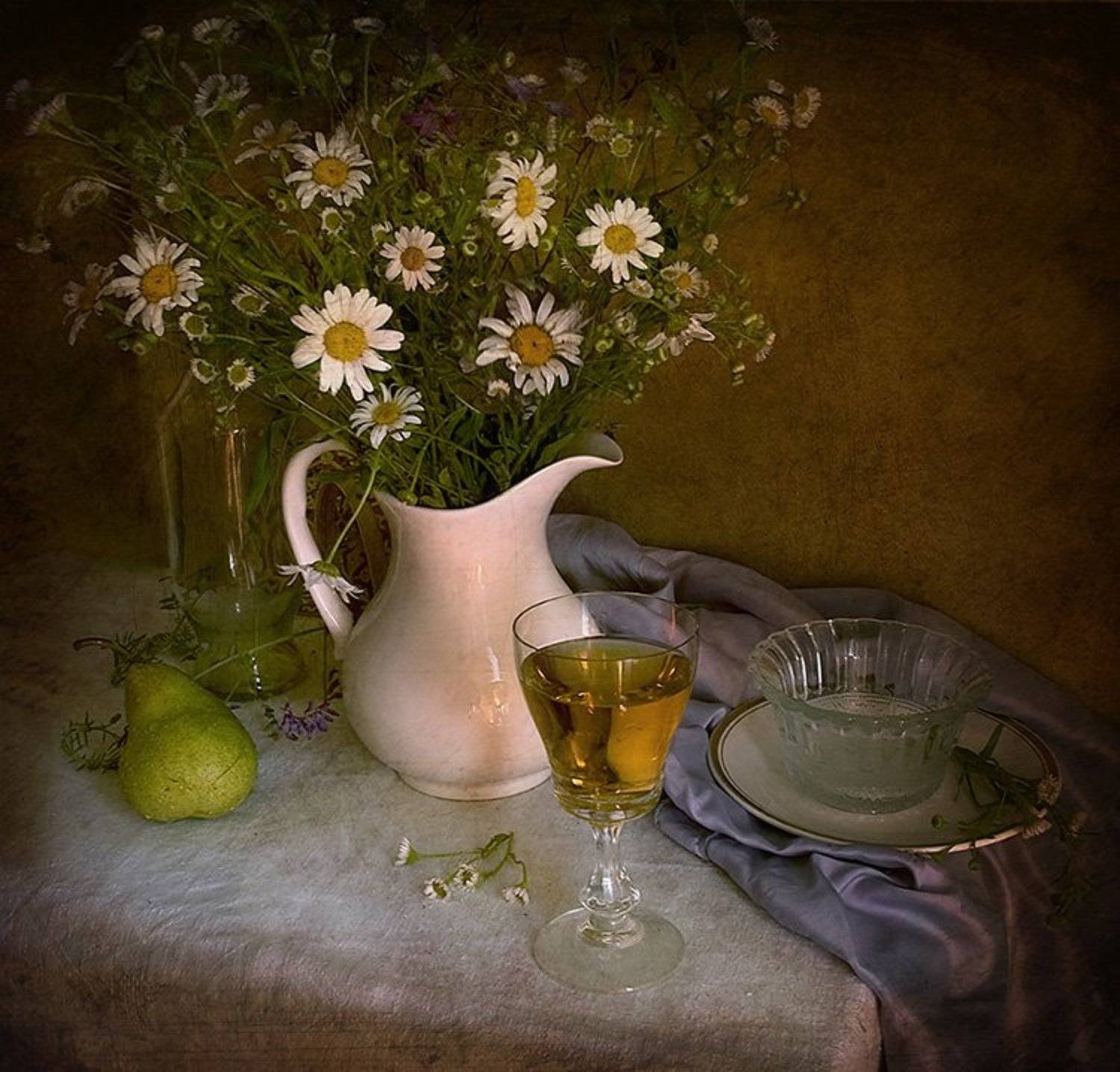 цветы, лето, ромашки, Ирина