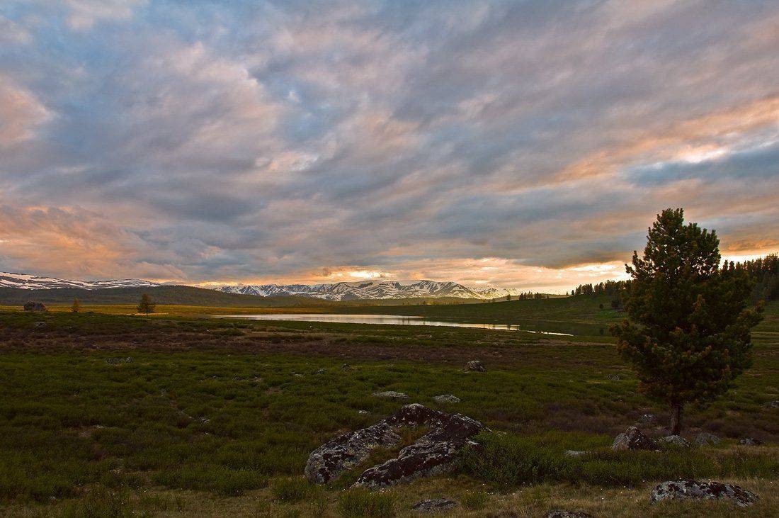 алтай, вечер, улаганский перевал, GunterV