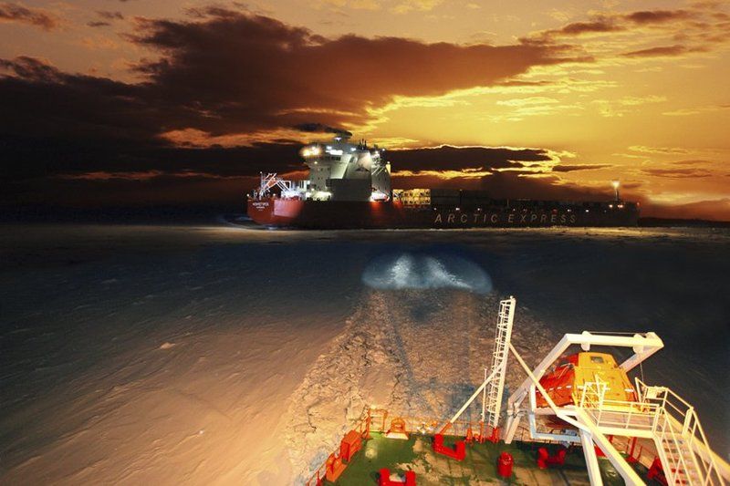 мончегорск,льды,закат,надежда ВСТРЕЧА ВО ЛЬДАХ фото превью