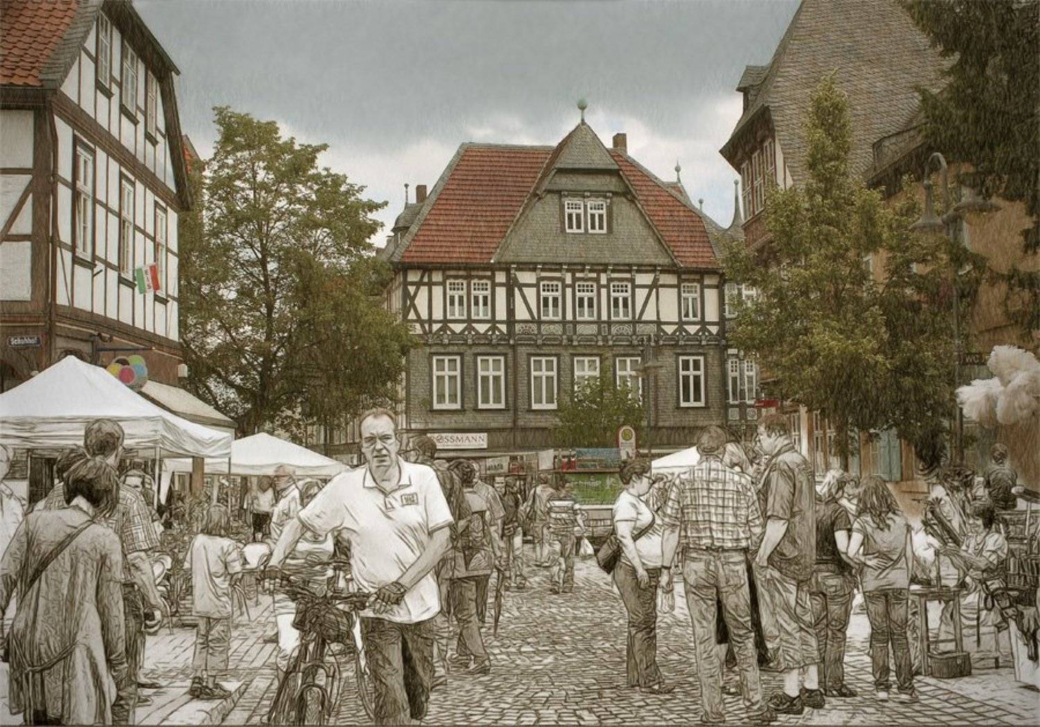 foto liubos, goslar, германия,  фахверк,стилизация, Любовь Селиванова