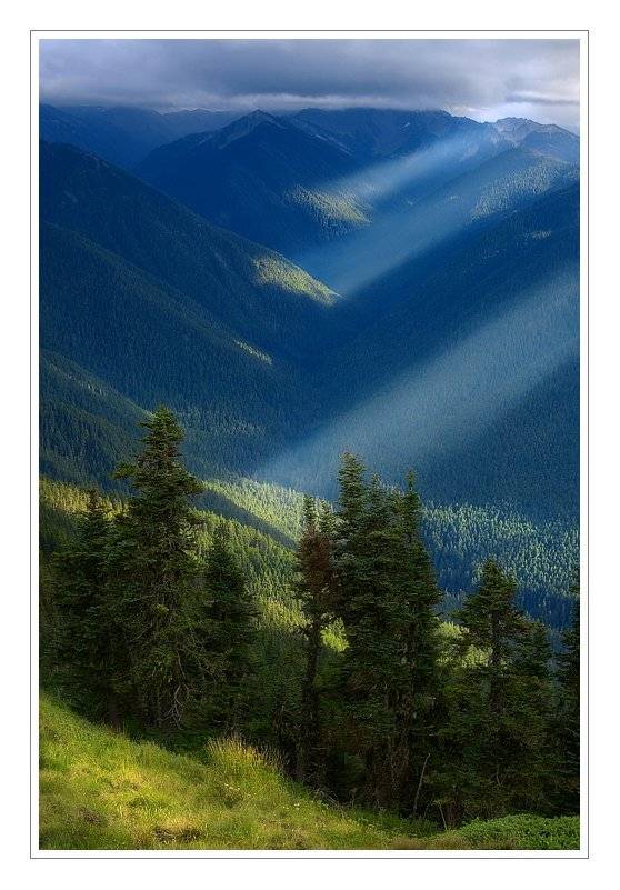 olympic mountains,  washington state., Ben Marar