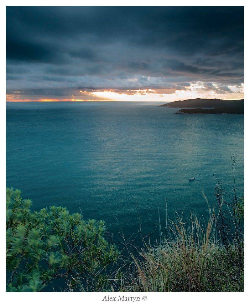 будва, черногория, закат, море, циклон, Alexander Martynov