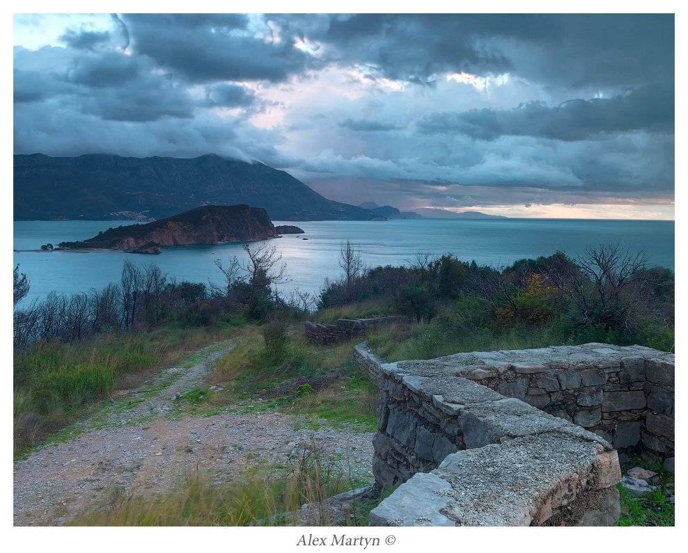 будва, черногория, закат, море, Alexander Martynov