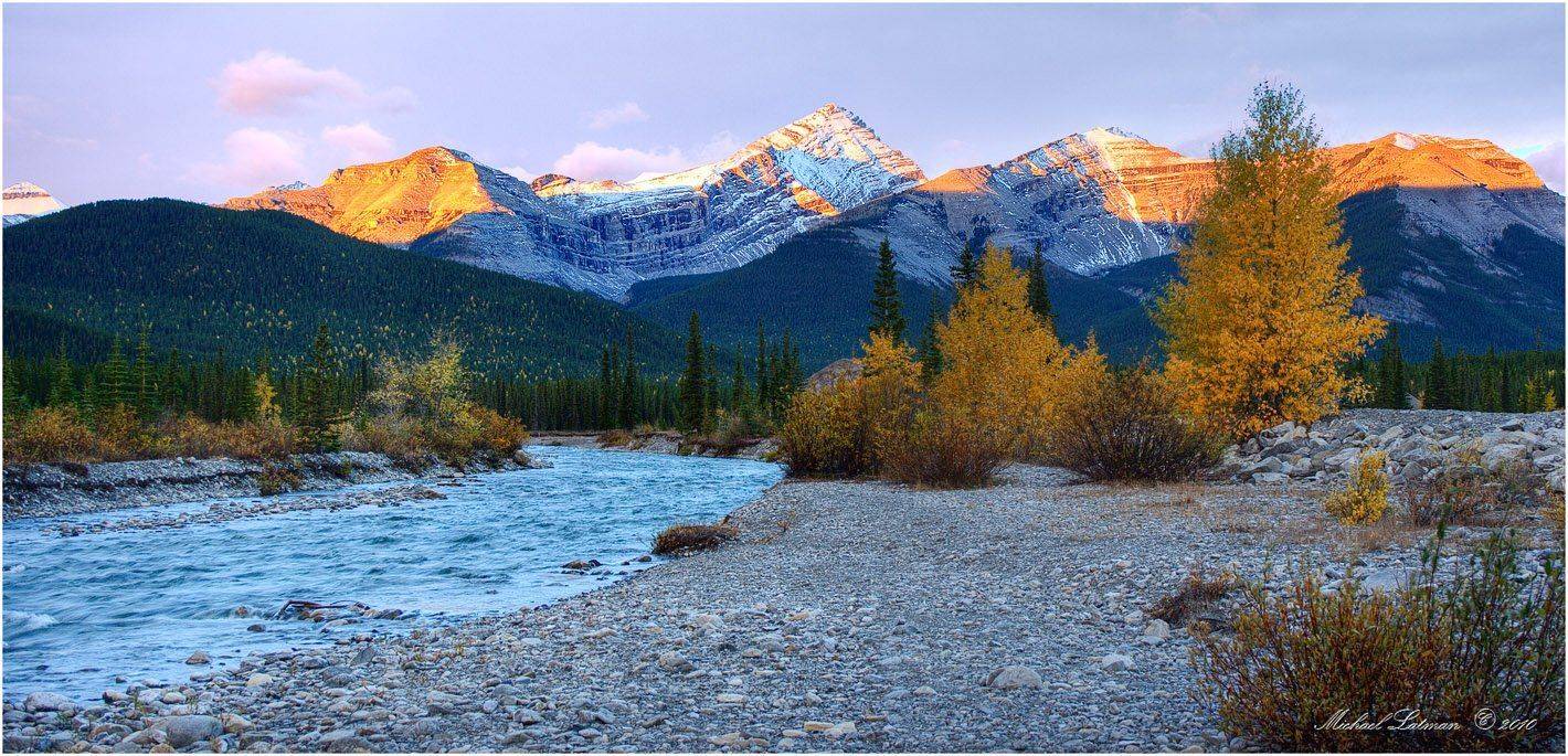 fall, mountains, sunrise, Michael Latman