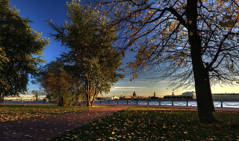 санкт-петербург Солнце садится фото превью