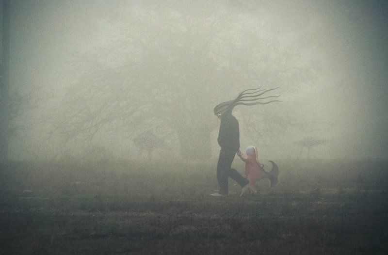 small, fish-girl, , octopus-men, , go, through, the, fog Small fish-girl & octopus-men  go through the fog фото превью