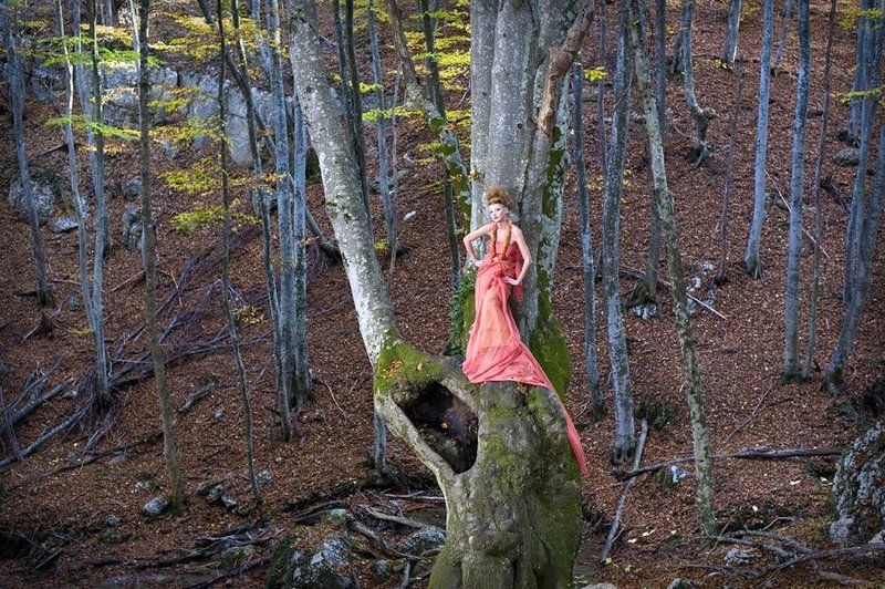 осень, девушка, портрет, большой каньон, крымский лес Лесная фея фото превью