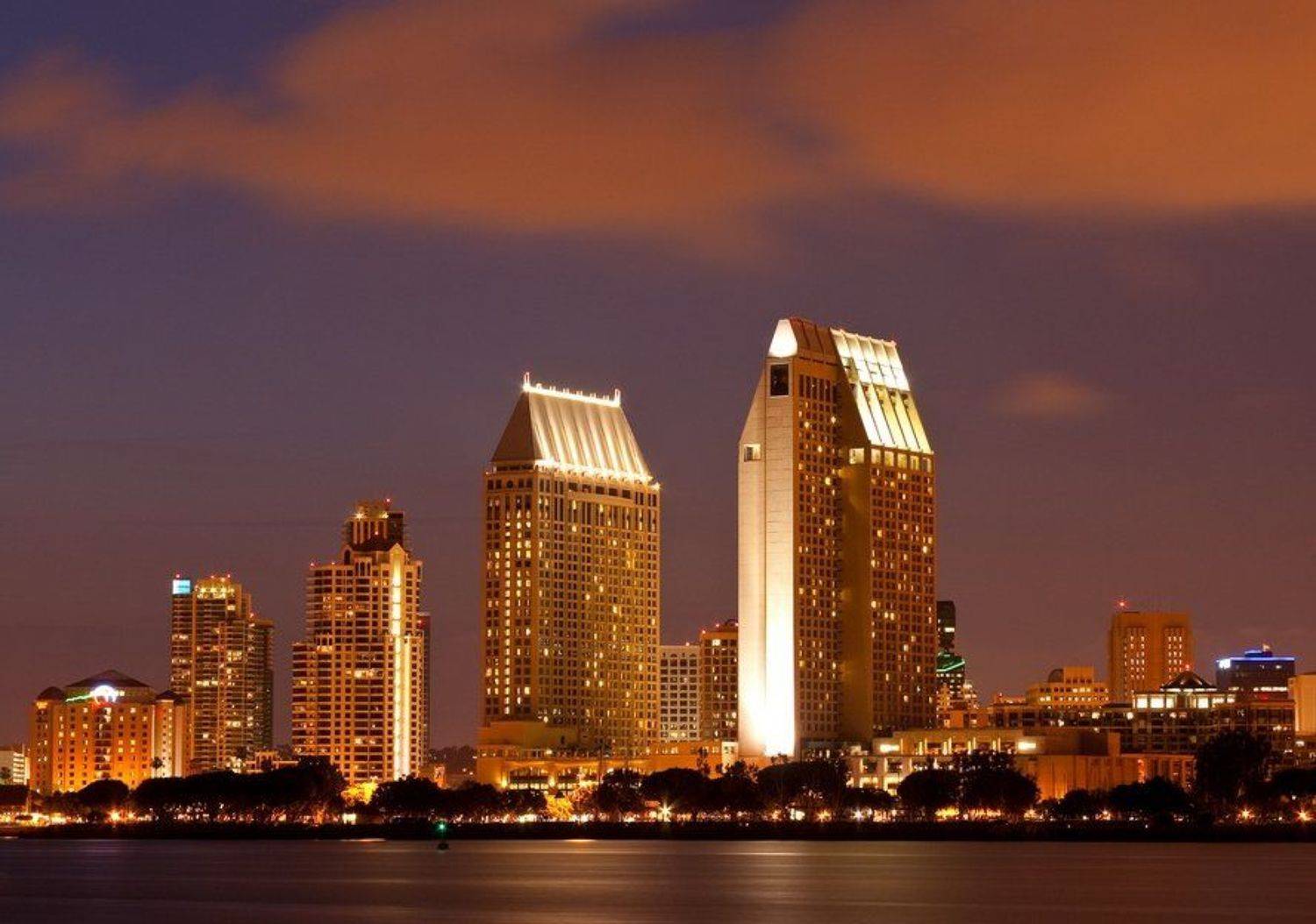 san diego, night, california, usa, Simon Zambrovski