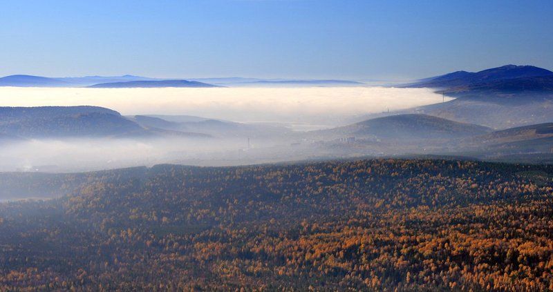 таганай, златоуст, молоко, октябрь, осень, путешествие, природа, туман Разлитое молоко фото превью