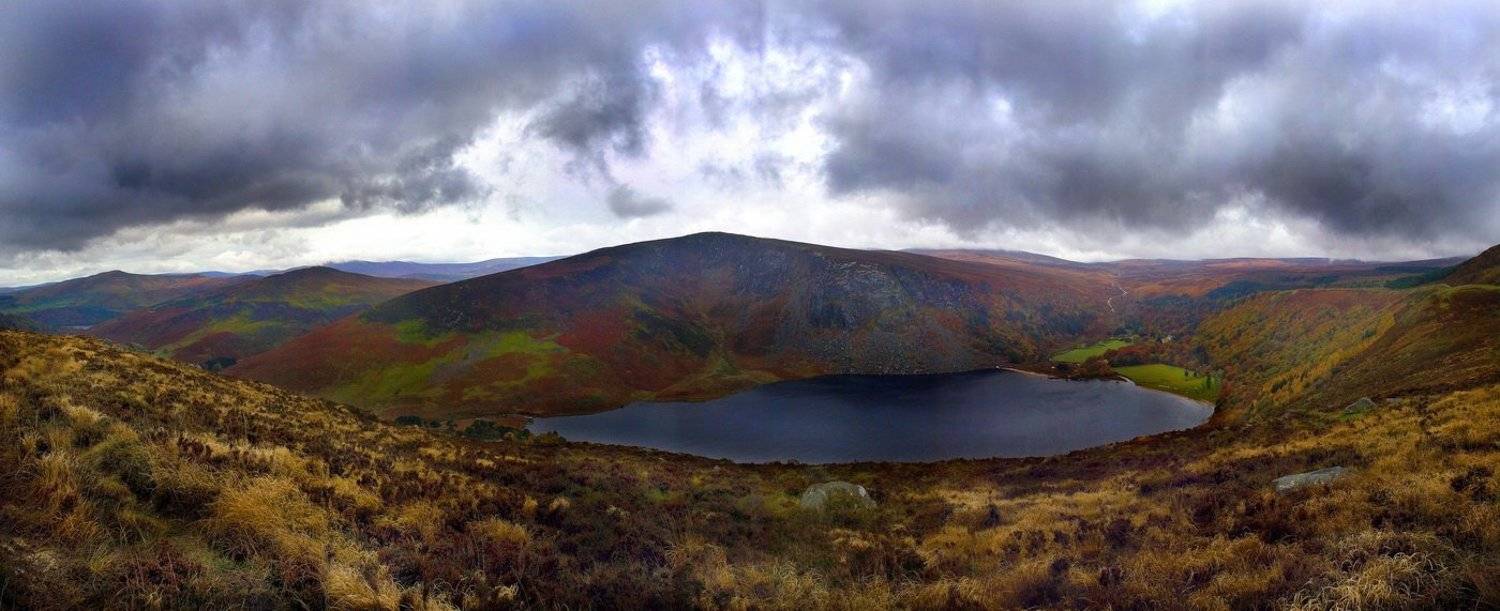 осень, ирландия, горы, озеро, туча, Екатерина Богданова