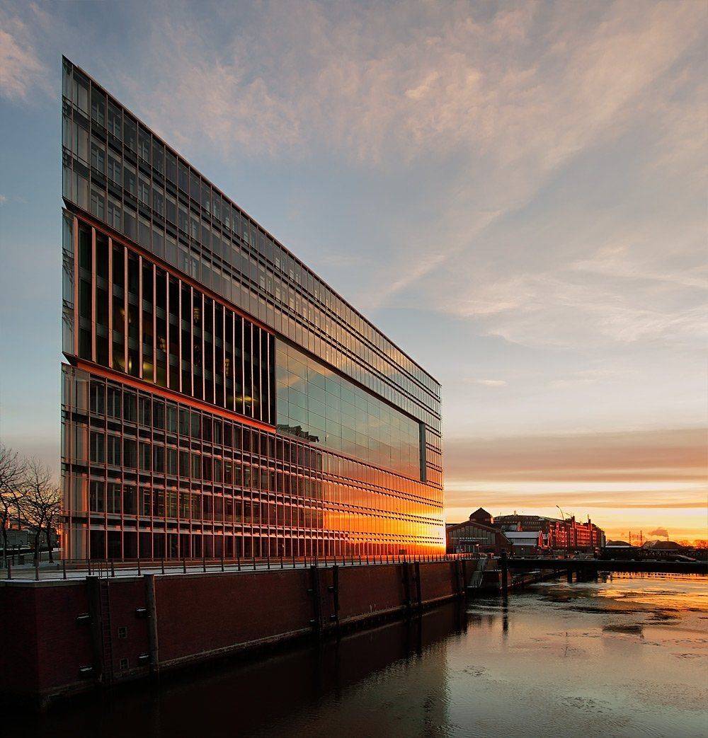 город, гамбург, зима, канал, Игорь Дубровский