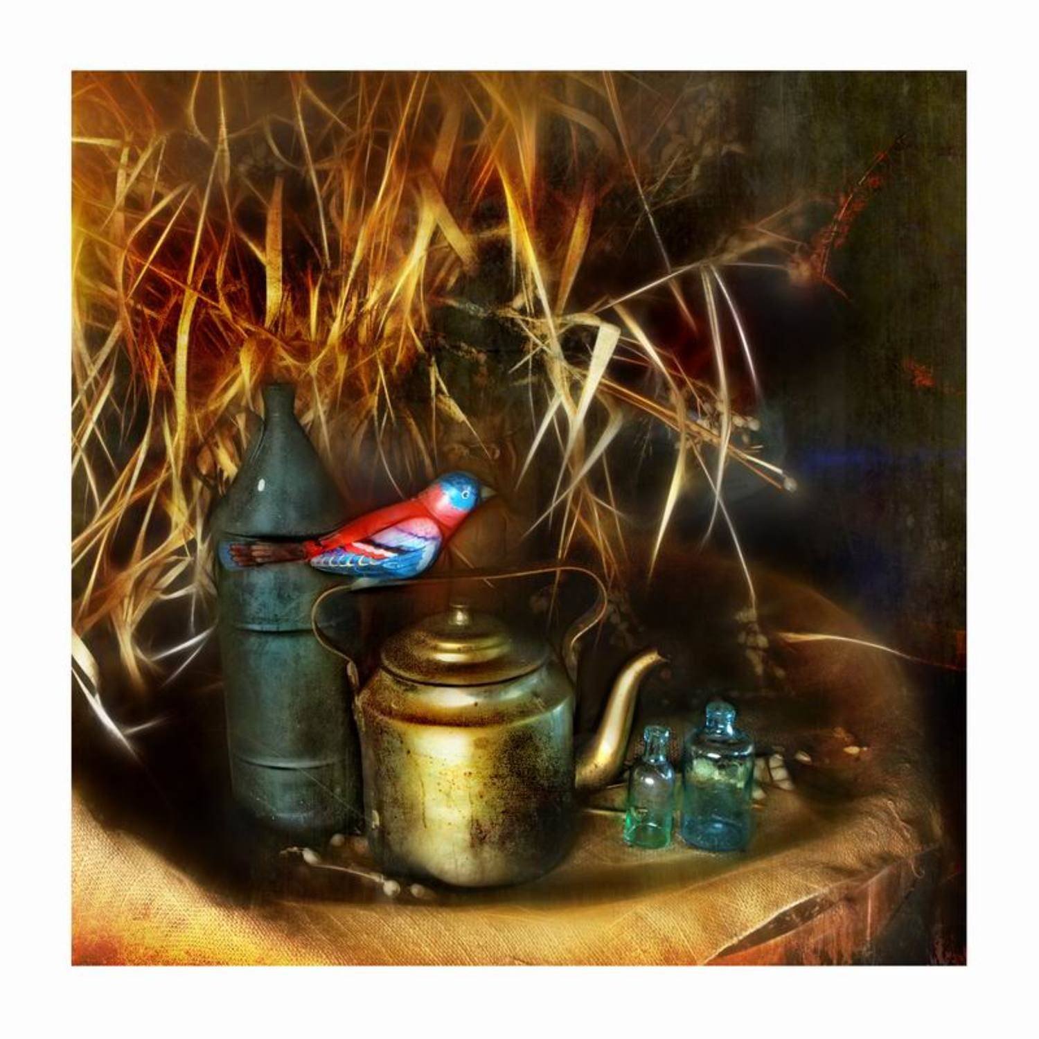 натюрморт, птица, музыка, николай дмитрук