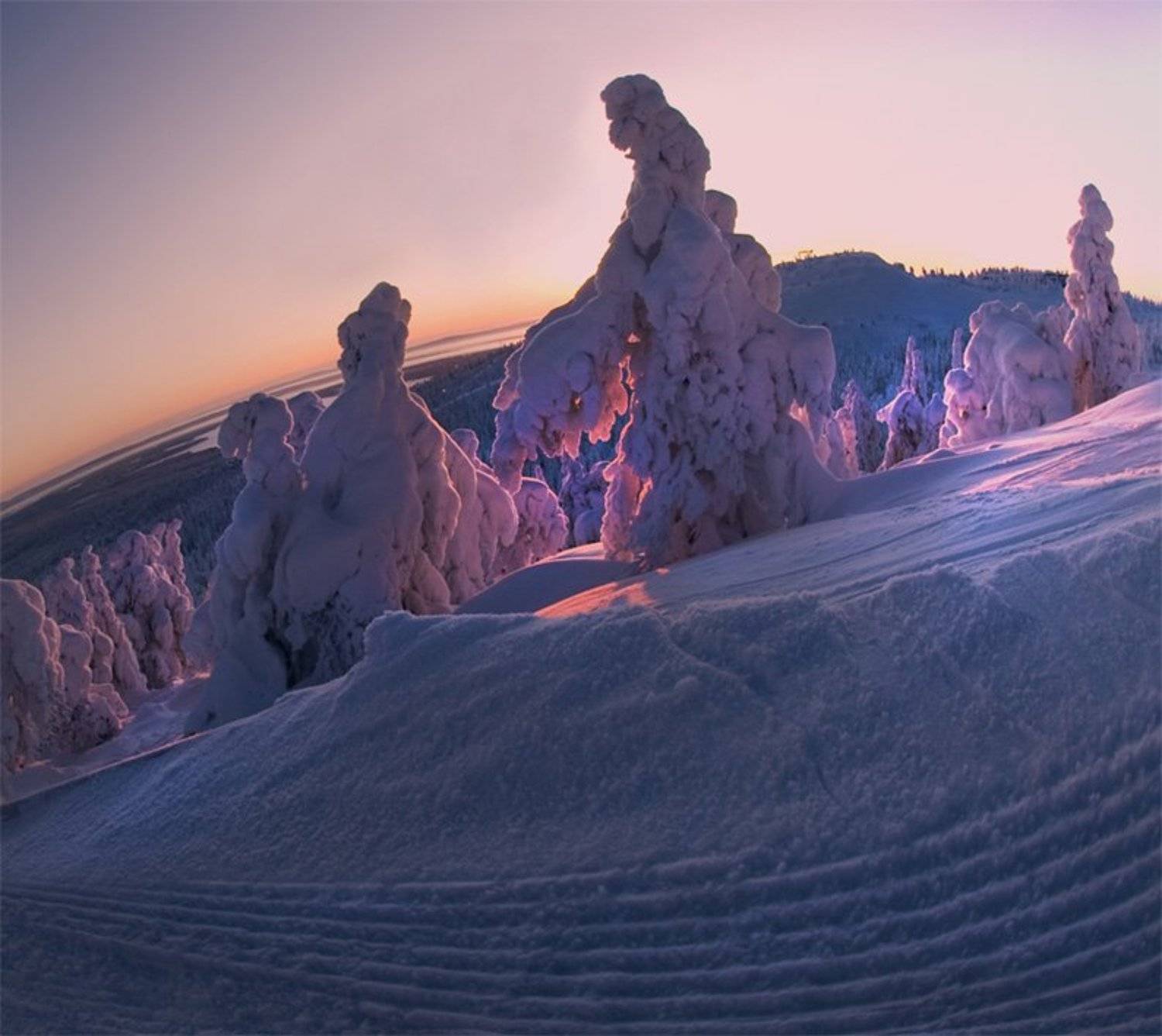 финляндия, утро, свет, гора, снег, Татьяна Гориловская