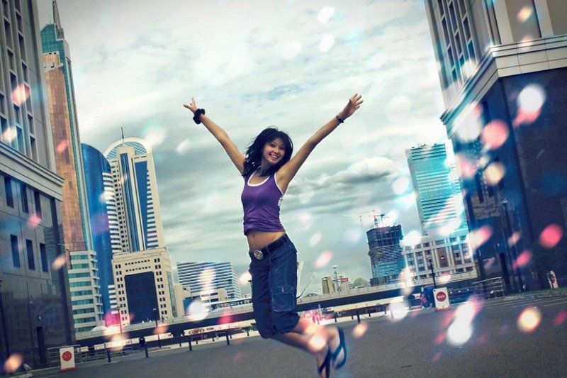 портрет,город girl in the urban nature фото превью