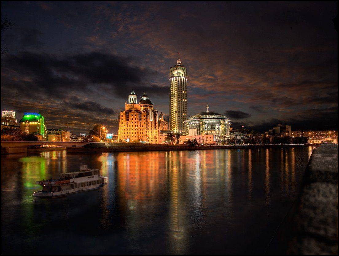 московский, , дом, музыки, река, москва, ночь, Boris Bort