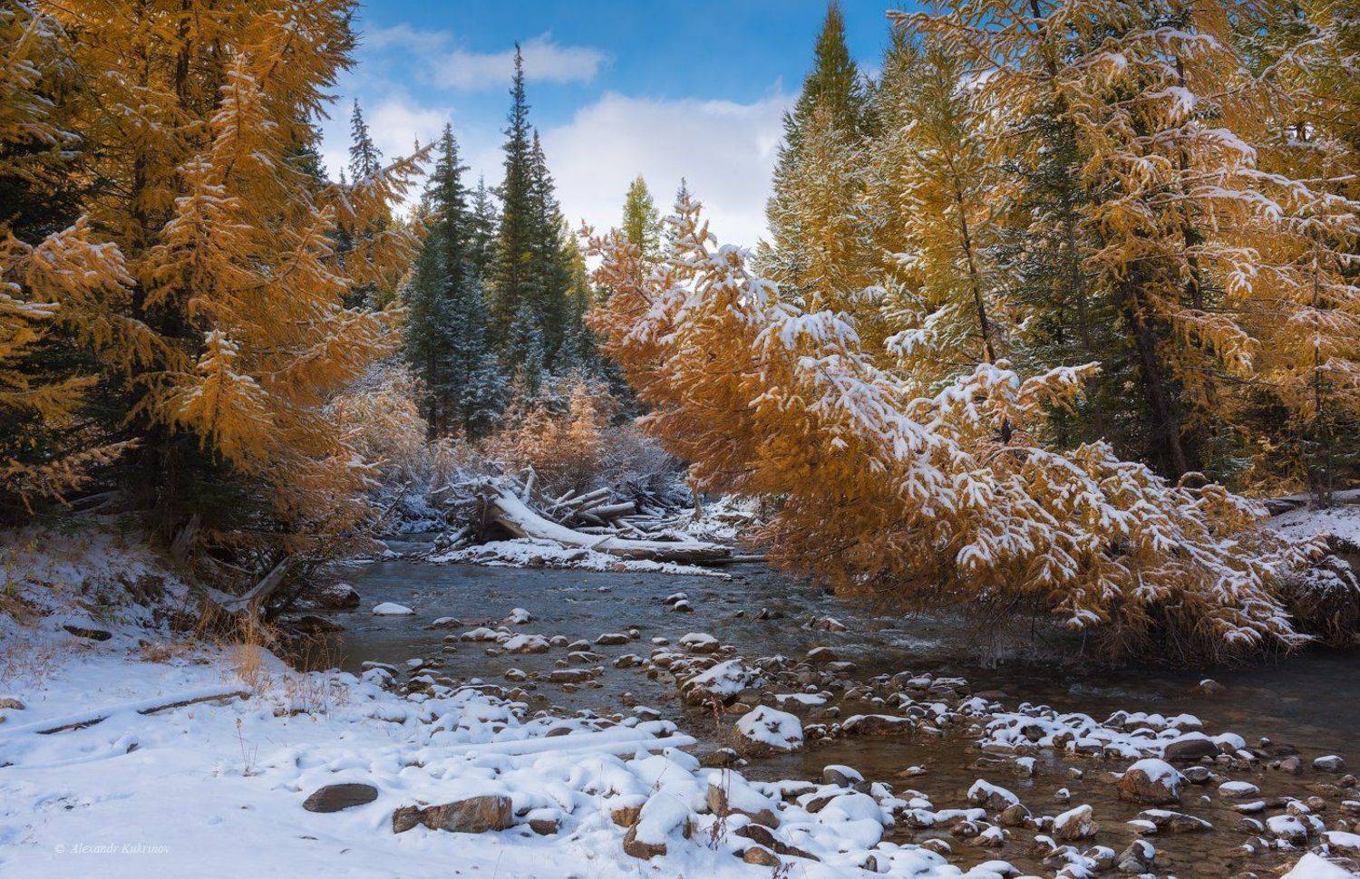 пейзаж, алтай, осень, Александр Кукринов