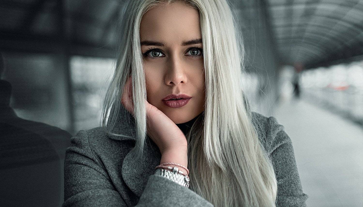 город, осень, девушка, модель, портрет, Александр