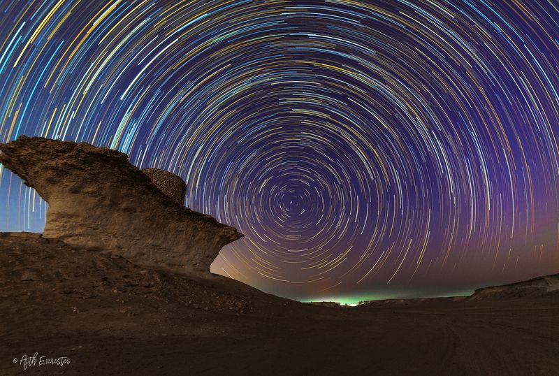 Qatar, doha, star, astro Star Trails фото превью