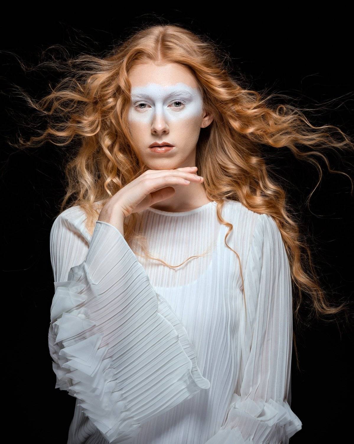 girl, female, fashion, model, studio, portrait, redhead, Saulius Ke